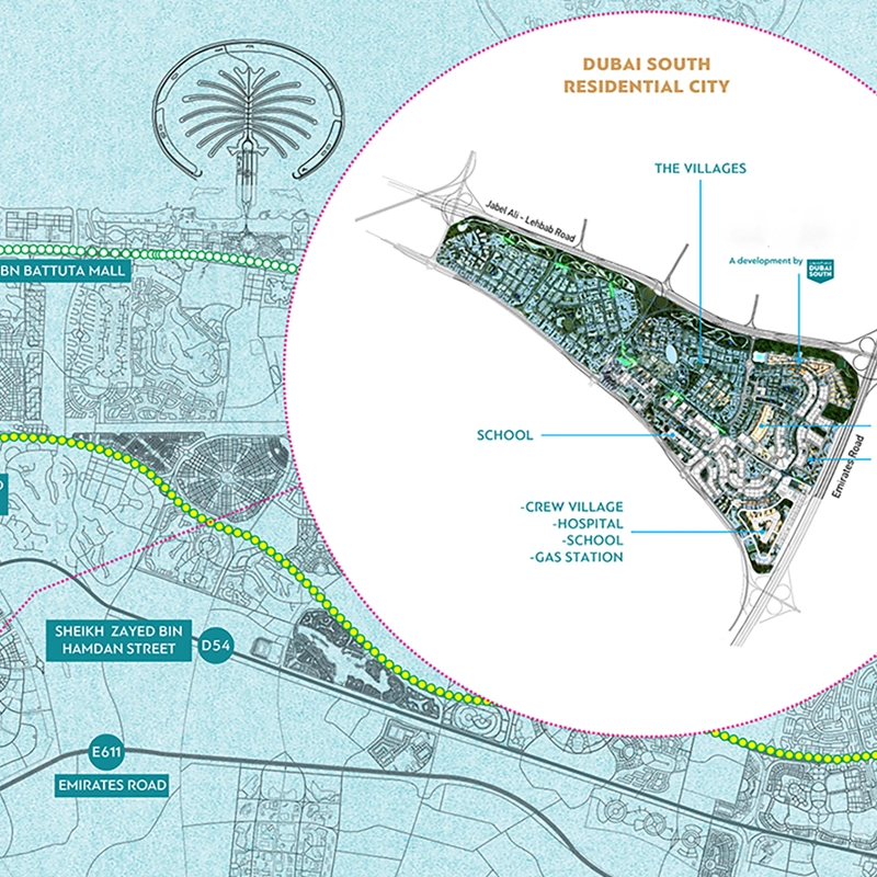 Sunset Bay Dubai Islands Location Map